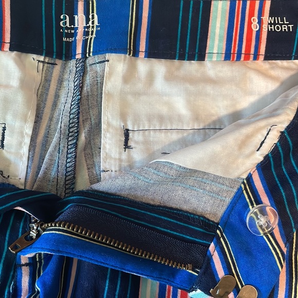 a.n.a Multicolor Twill Shorts Size 8 - Picture 3 of 3